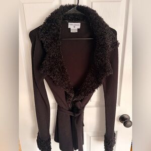 Kathy Ireland black Knit Sweater